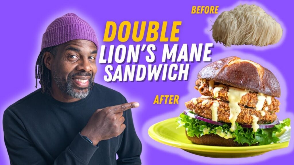 They Will Never Know – (Lion’s Mane Mushroom Recipe Crispy Cajun Double Sandwich)