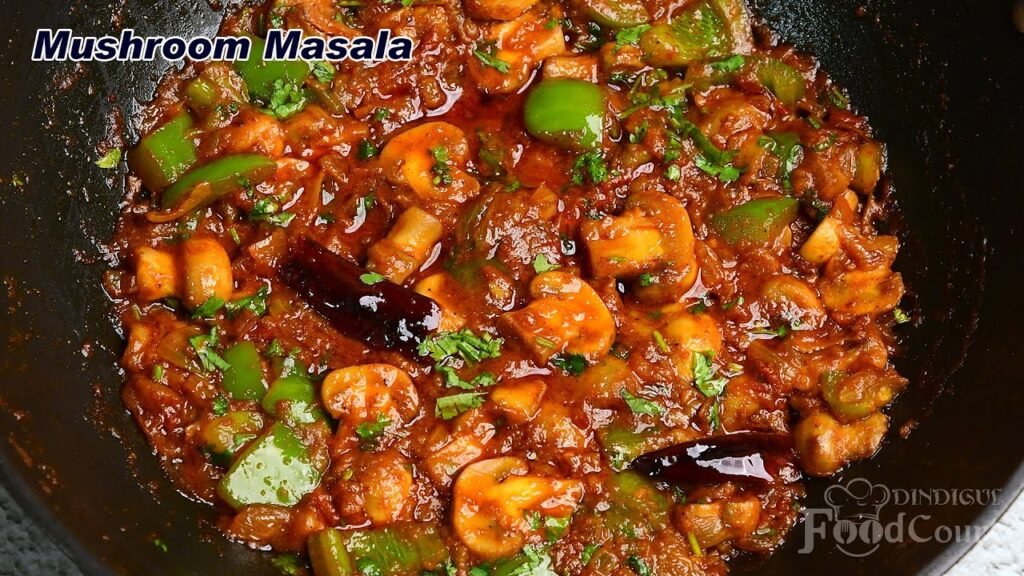 Quick Mushroom Masala Recipe/ Mushroom Curry/ Side Dish For Chapati