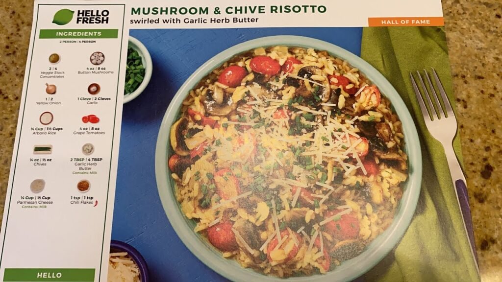 Hello Fresh Mushroom & Chive Risotto – Calorie Smart Meal