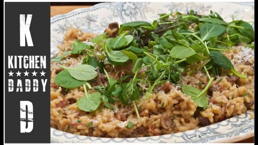BACON & MUSHROOM RISOTTO | FAMILY COOKING | KITCHEN DADDY