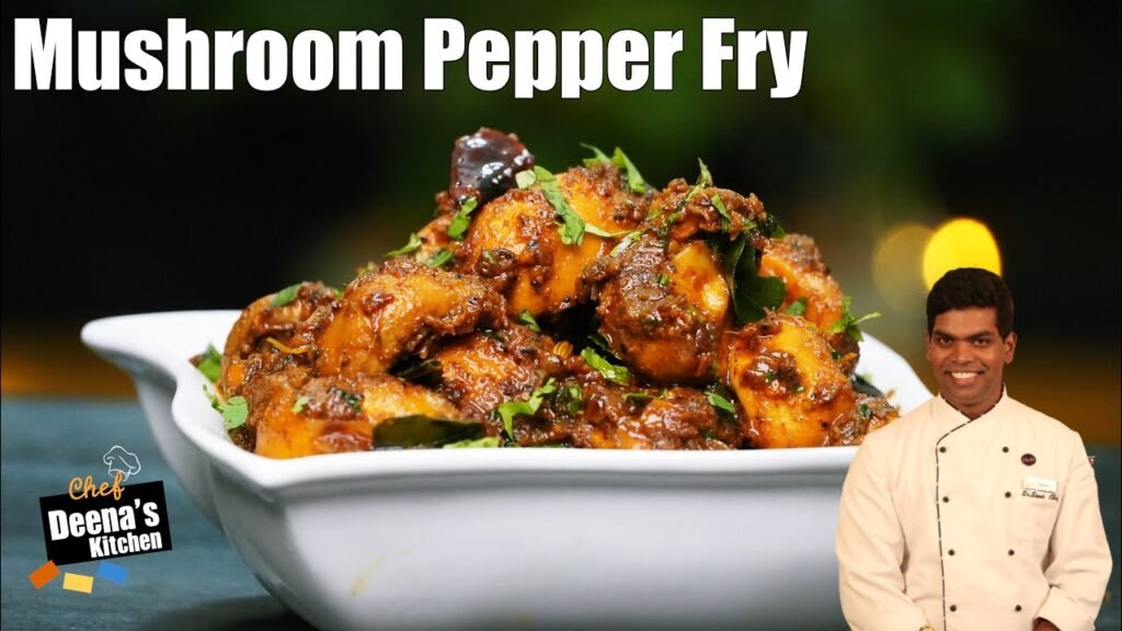Mushroom Pepper Fry Recipe in Tamil | Mushroom Recipes | CDK #457 | Chef Deena’s Kitchen