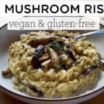 EASY MUSHROOM RISOTTO ‣‣ how to make perfect risotto