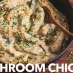 Creamy Herb Mushroom Chicken Recipe | One Pan Chicken + Cream Sauce