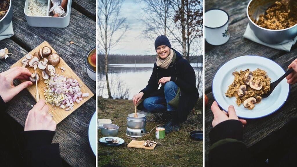Our First Outdoor Cooking Adventure and Camper’s Mushroom Risotto