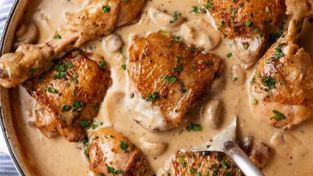 Chicken Fricassee – quick French Chicken Stew