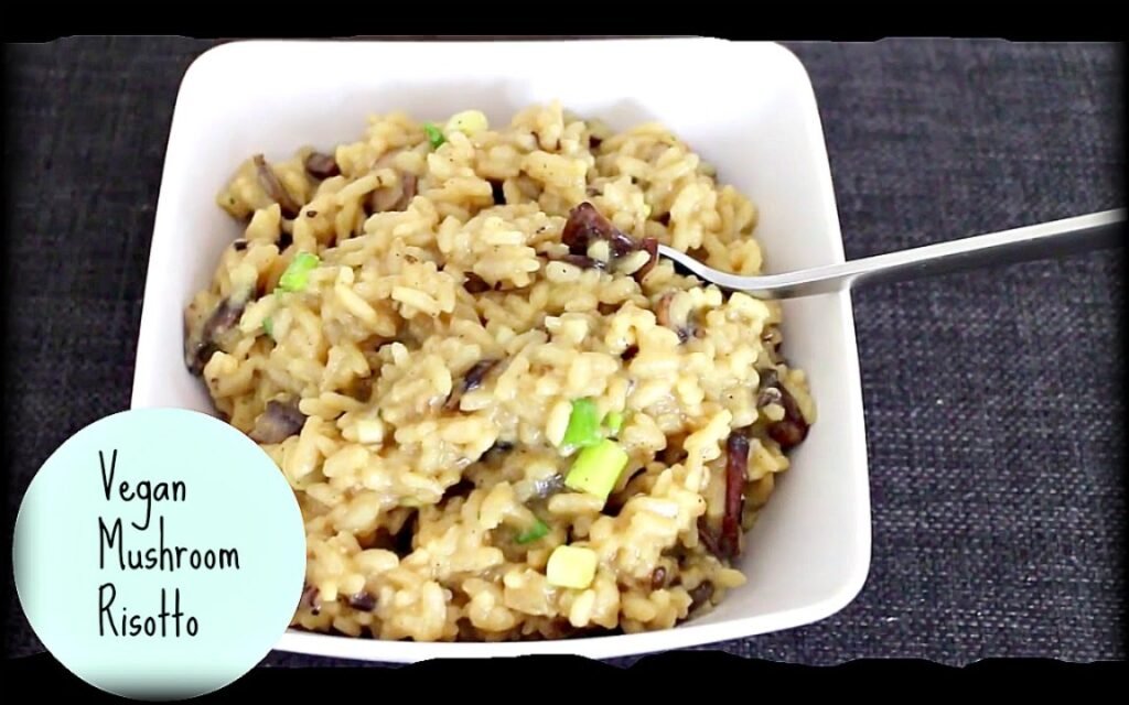 Mushroom risotto, Vegan | OneTwoEat