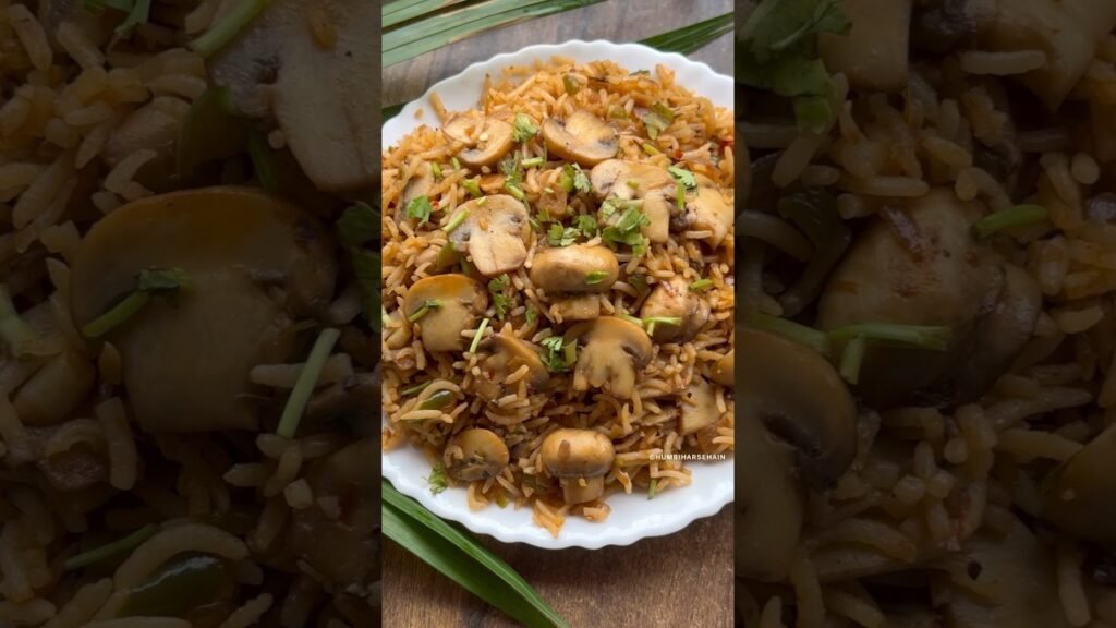 Pepper Mushroom Fried Rice | Fried rice recipe #youtubeshorts #shortvideo #shortsfeed