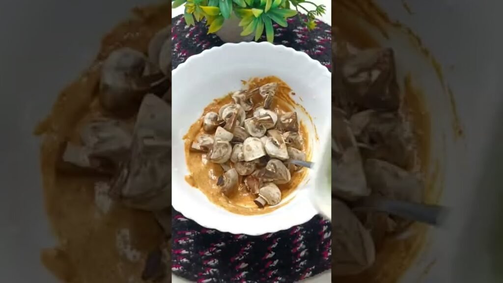 Mushroom tikka recipe#shorts