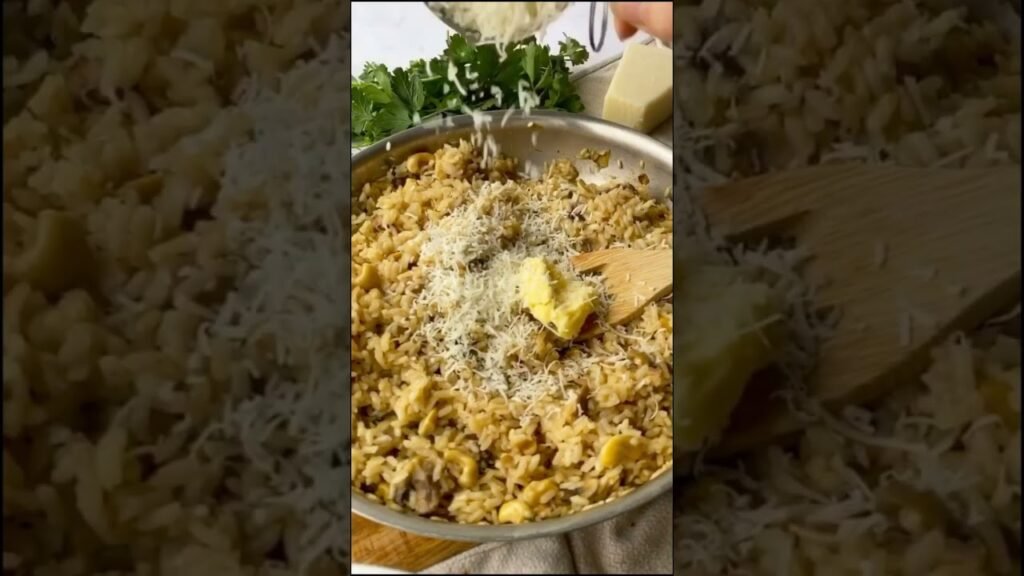 Creamy Mushroom Risotto Recipe #shorts
