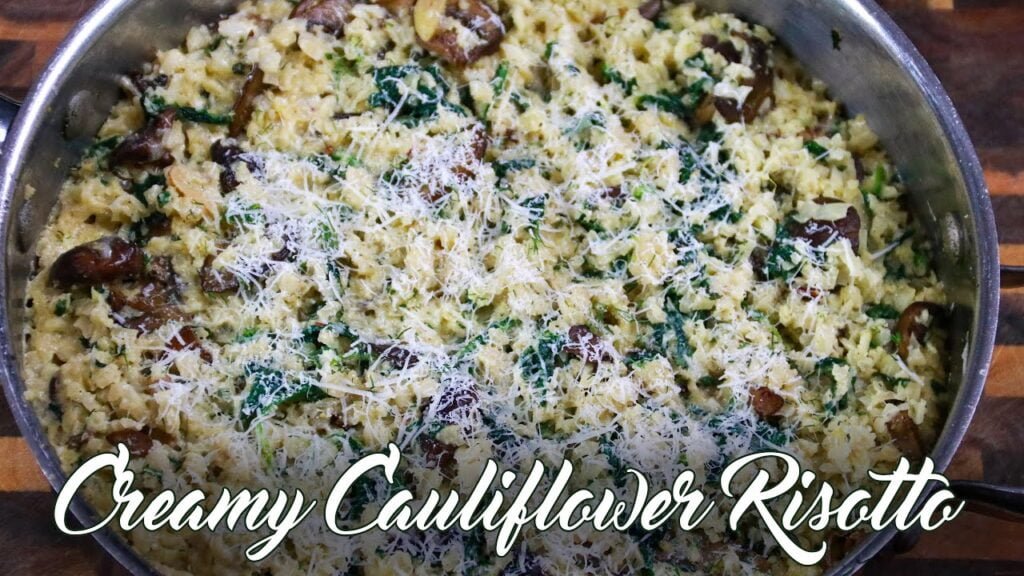 Creamy Cauliflower Risotto | Keto-friendly Low-Carb Mushroom Risotto | CarnalDish