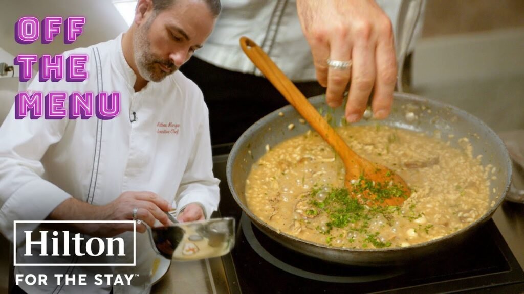 Celebrity-approved mushroom risotto recipe | Hilton | Off the Menu