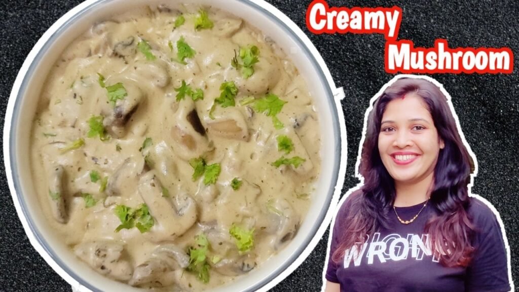 Creamy Mushroom Recipe | Creamy Butter Garlic Mushroom | Mushroom Recipes | Veg Recipes For Dinner
