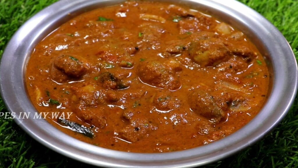 காளான் குழம்பு – KALAN KULAMBU – MUSHROOM CURRY – MUSHROOM KULAMBU – MUSHROOM MASALA GRAVY