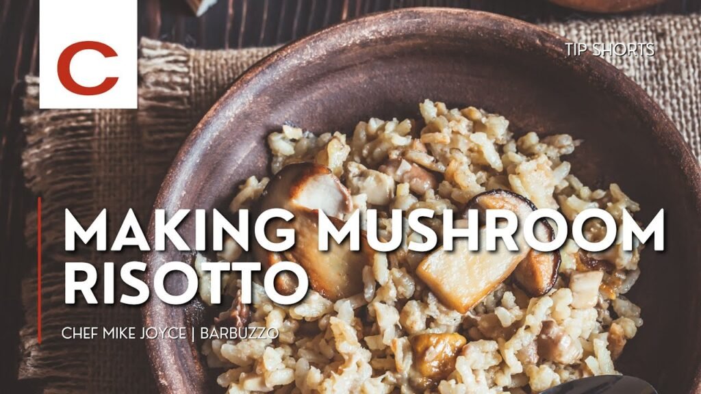 Making Mushroom Risotto | Chef Mike Joyce | Tips #shorts