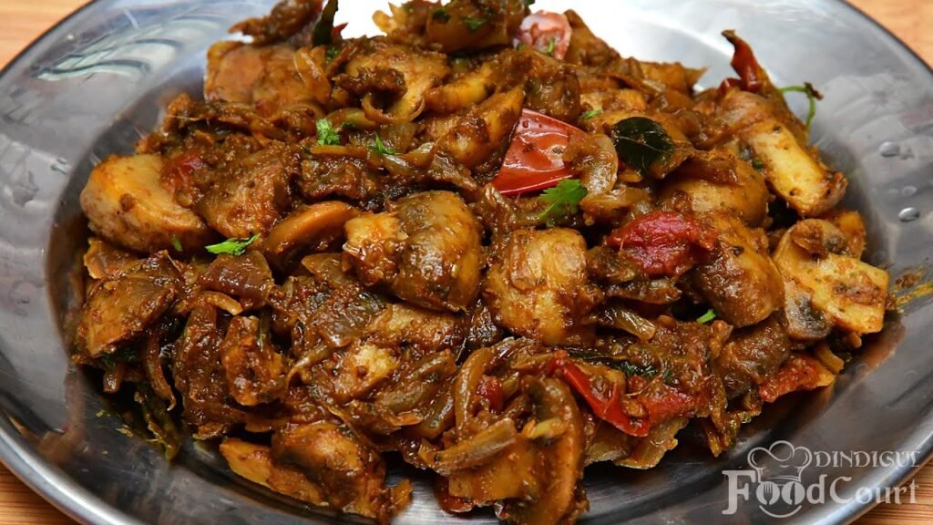 Mushroom Masala Fry/ Mushroom Fry/ Kalan Fry