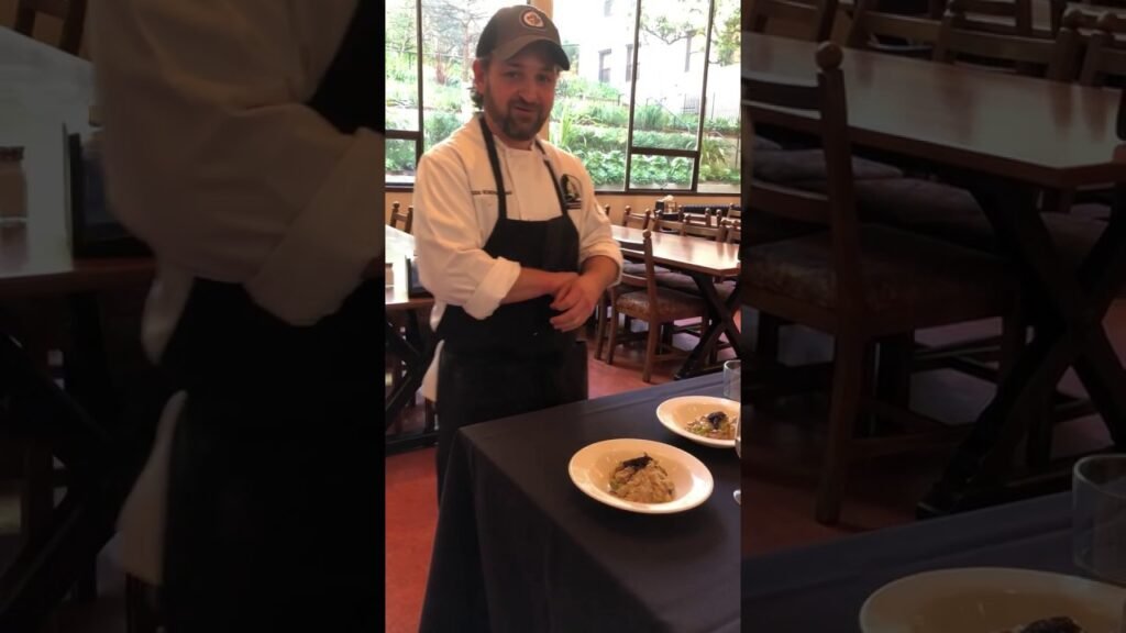 Wild Mushroom Risotto and Spring Vegetable entrée for I-House Gala
