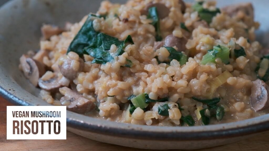 Mushroom Risotto | SIMPLE VEGAN RECIPE
