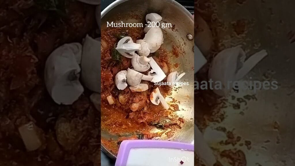 Mushroom gravy curry || #mushroomcurry || #shorts