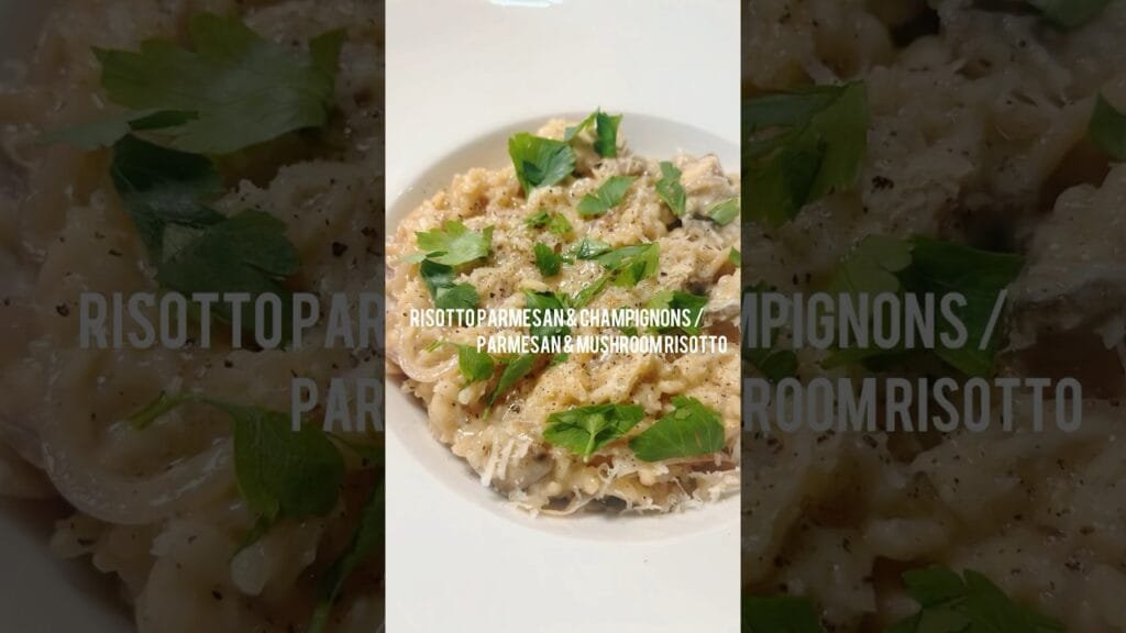 Mushroom & Parmesan Cheese Risotto #recipe #food #eatfresh #eatbetter #reels #video #viral #fyp
