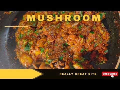 Mushroom Masala Recipe | Spicy Indian Mushroom Mushroom Masala Curry | Quick & Easy Recipe
