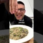 Mushroom risotto is a comforting dinner idea for winter