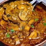 Mushroom Masala Curry/ Side Dish For Chapathi/ Mushroom Gravy