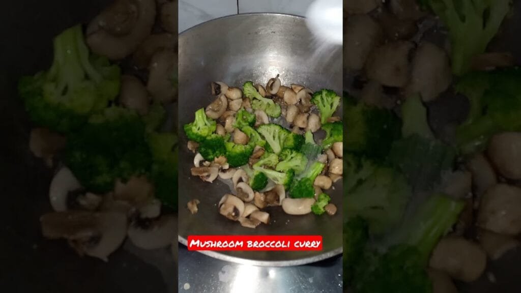 Today’s Lockdown easy recipe l Broccoli & Mushroom Curry  #mushroom #broccoli #love #cheflucky