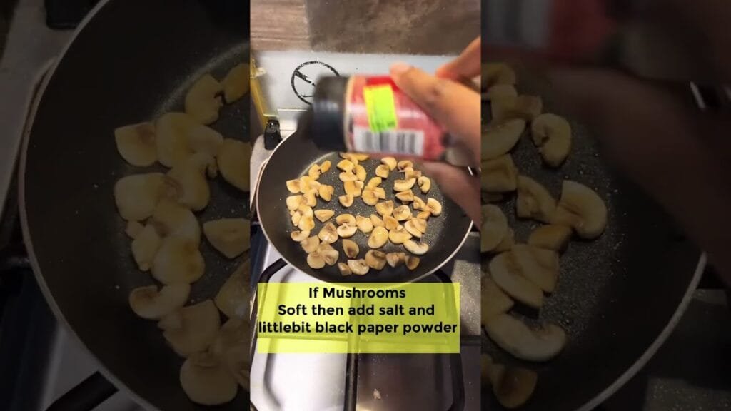 Saute Mushroom Recipe for 1+ year Babies #short #viral #snacks mushroom Recipe