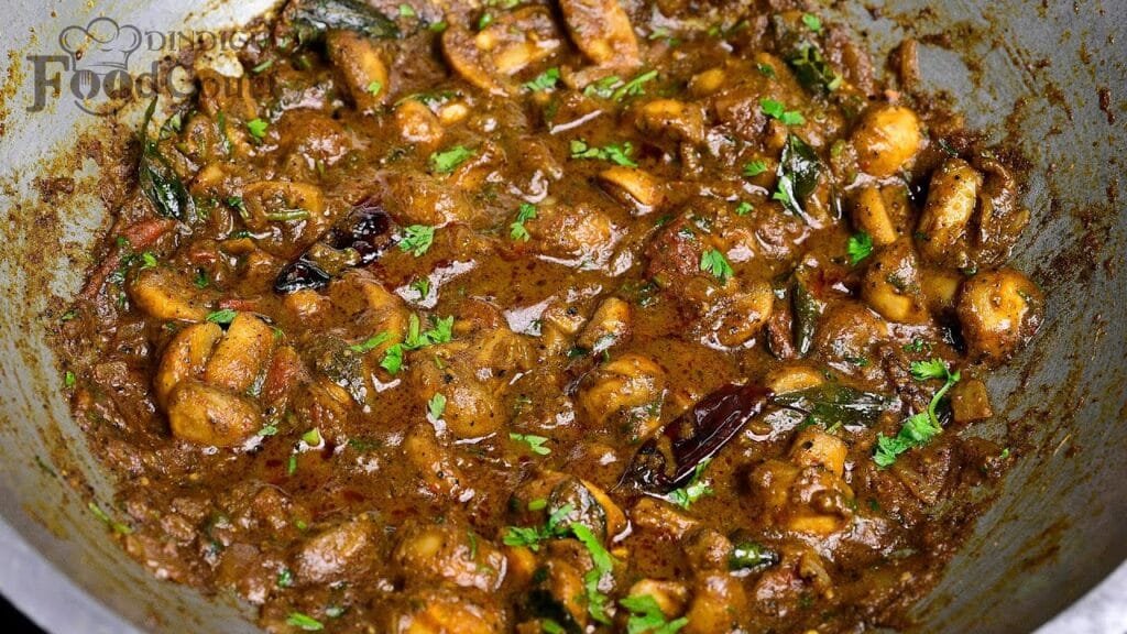Spicy & Tasty Mushroom Pepper Masala/ Mushroom Curry Recipe