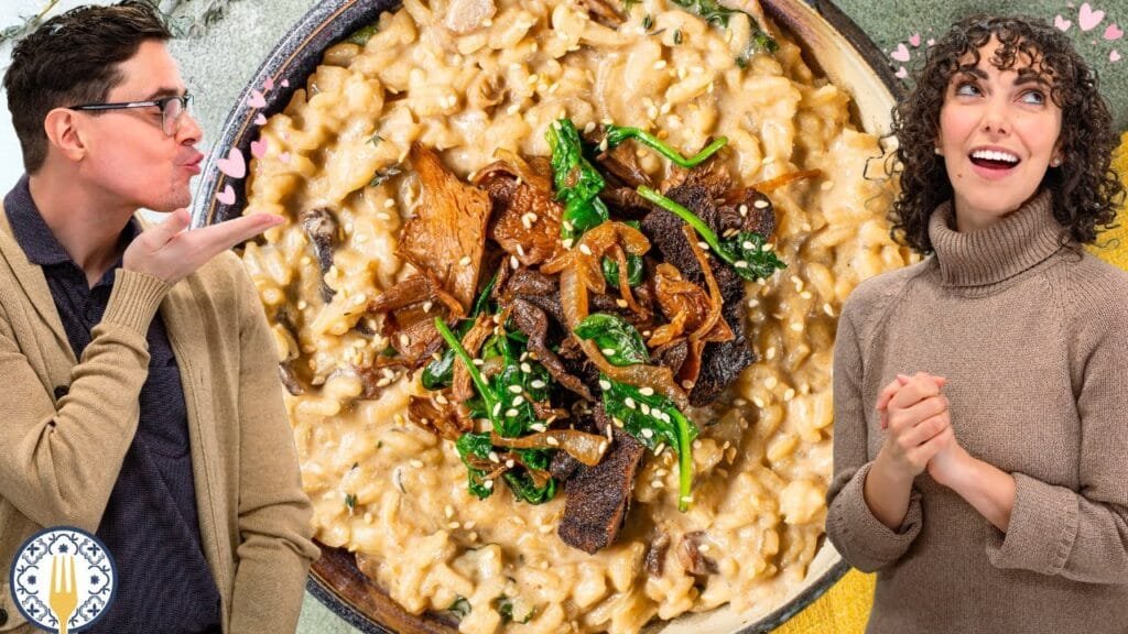 Vegan Mushroom Risotto 💕 Vegan Date Night Recipe