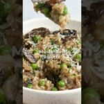 This Vegan Mushroom Risotto is Your Next Quick Dinner #shorts