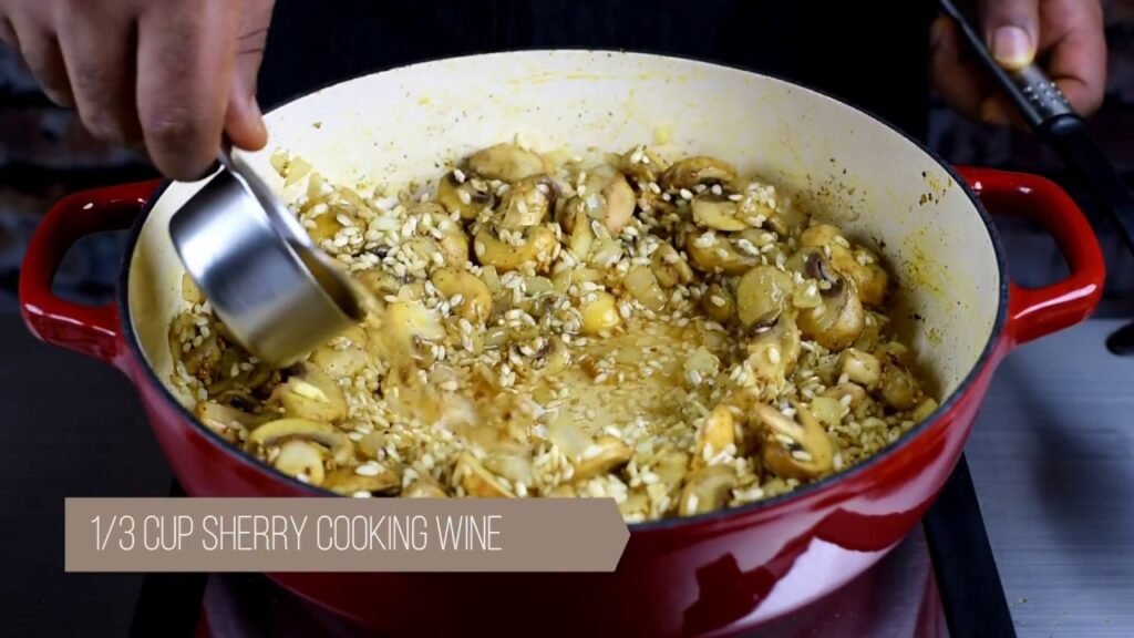Curry Chicken With Mushroom Risotto