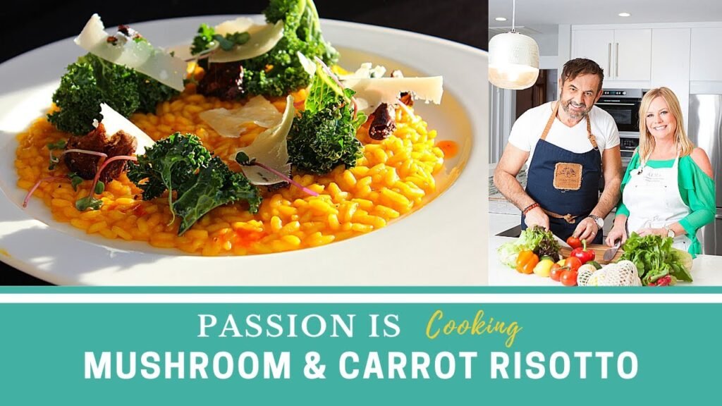 Carrot & Mushroom Risotto with Carry Your Carotene Juicing