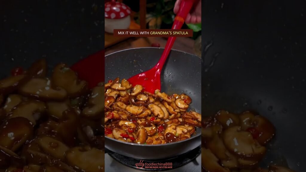 EASY STIR-FRIED SHIITAKE MUSHROOM RECIPE #recipe #cooking #mushroom #chinesefood #shiitake