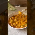 5 minute- Creamy & Spicy Mushrooms😋🔥