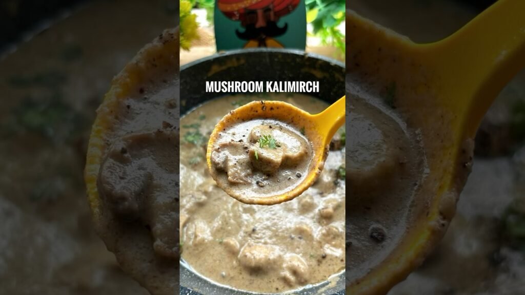 Trying out a new recipe for my Mother – Mushroom Kalimirch! ✨