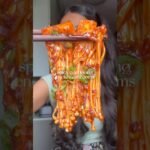 SPICY GOCHUJANG ENOKI MUSHROOMS🥵 #enoki #mushroom #gochujang #spicyfood #veganrecipes #veganfood