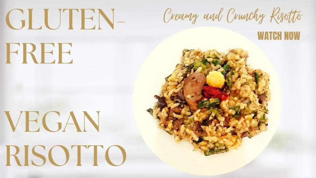 Creamy and Crunchy Mushroom Risotto / Mushroom Week 3 Day / Gluten Free Vegan Kitchen