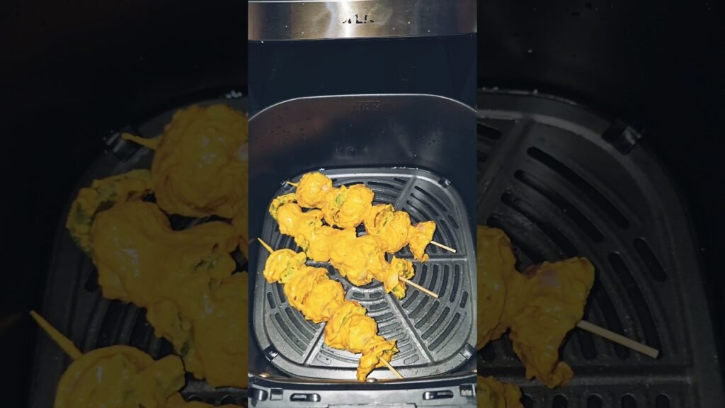 Crispy Airfryer Mushroom Tikka (Vegan) #cooking #recipe #food #airfryerrecipes #airfryercooking