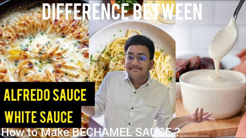Difference between Alfredo sauce & White sauce : How to make bechamel sauce ? | By Ishaan |