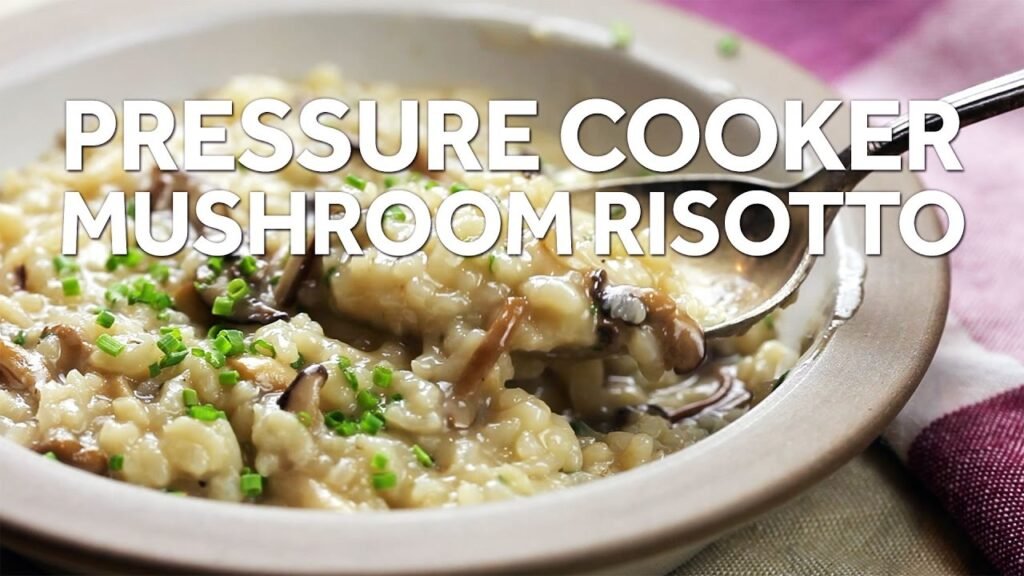 Pressure Cooker Mushroom Risotto