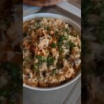 Salmon Mushroom Risotto…                             #risotto #mushroomrisotto #salmonrisotto