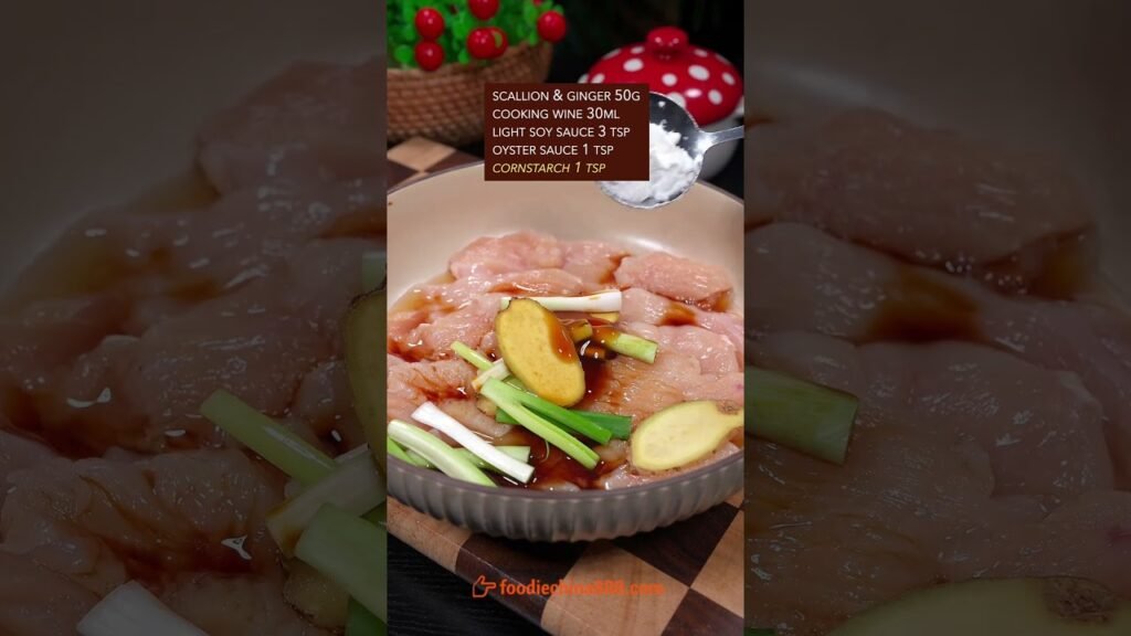 EASY STIR-FRIED CHICKEN BREAST WITH MUSHROOM RECIPE #recipe #cooking #chinesefood #chickenrecipe