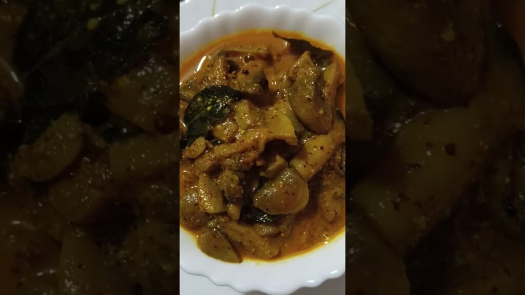 Odia Mushroom Curry ଛତୁ ଖଟା #recipe #short #mushroomcurry #odia