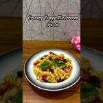 Creamy Tangy Mushroom Pasta | Easy Restaurant-Style Recipe at Home #shorts #youtubeshorts #food