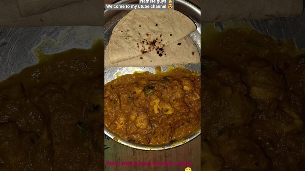 mushroom masala recipe …🥰😋#utubeshorts #shorts #khana #foryou #foodies