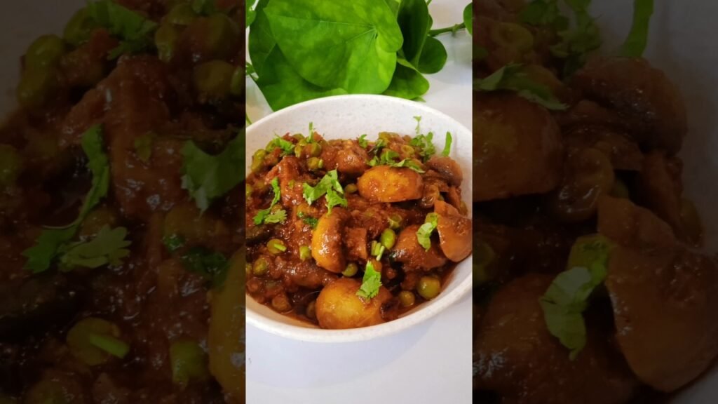 matar mushroom masala #recipe #viral #cooking video