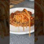 Easy Angel Hair Pasta with Garlic Mushroom Tomato Sauce | Simple Weeknight Pasta Recipe