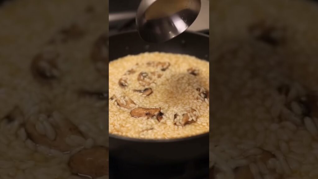 🍲 Creamy Mushroom Risotto #food #tastestudio #cooking #foodshorts #recipe #asmrfood #foodie