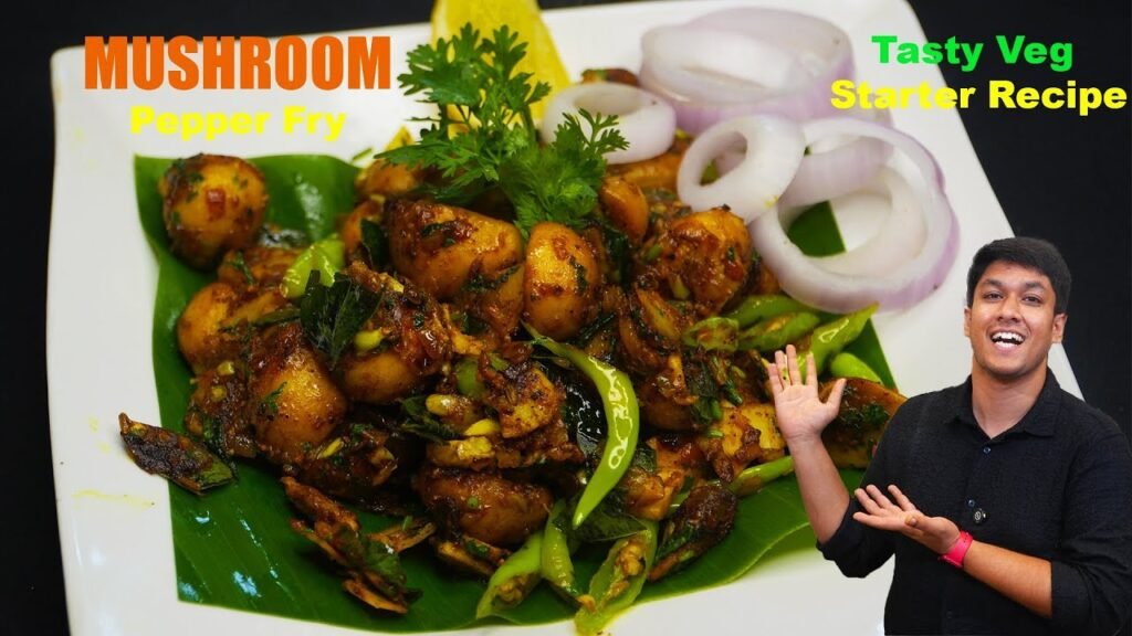 Mushroom Pepper Masala Recipe | Spicy Mushroom Curry | Easy Mushroom Side Dish for Chapati & Rice